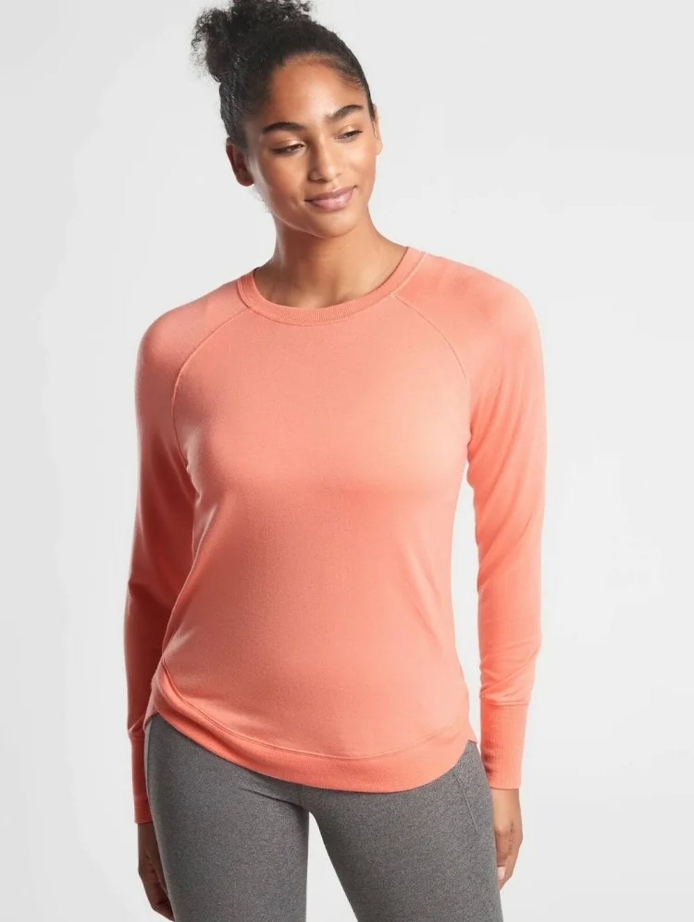 NEW- Athleta Mindset Sweatshirt Coral